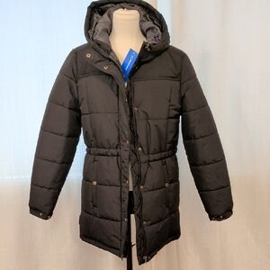 Black Hooded Puffer Coat From The Boeing Store